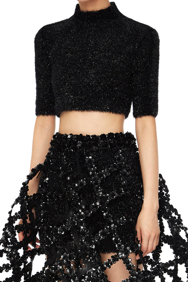 Shushutong knitted top aw21to23 black